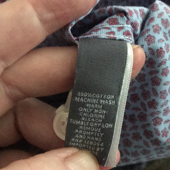 Men’s Bonobos Flower Shirt - 100% Cotton - Size 15.5 / 33 - Picture 4 of 7